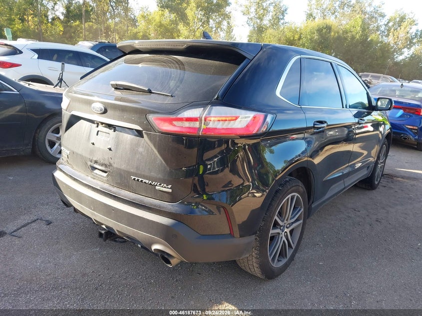 Vin: 2fmpk4k97kbb74611, lot: 46687557, ford edge titanium 20194
