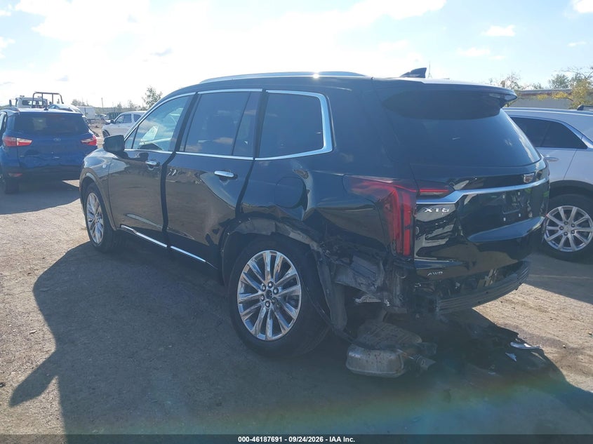 Vin: 1gykpdrs5sz148735, lot: 46687575, cadillac xt6 awd premium luxury 20253
