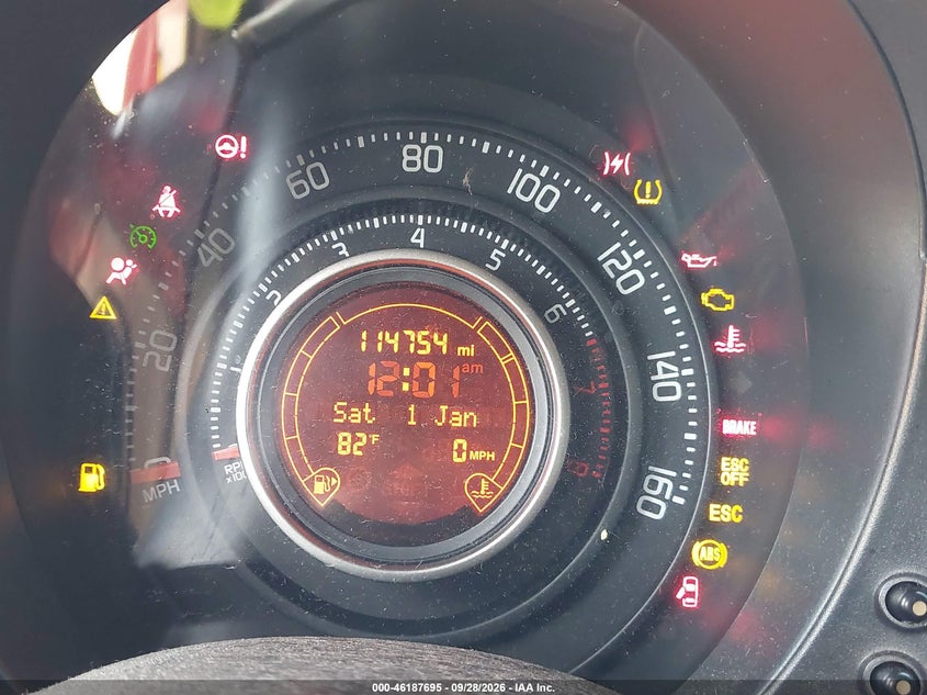 FIAT 500 2012 VIN 3C3CFFFH8CT379501