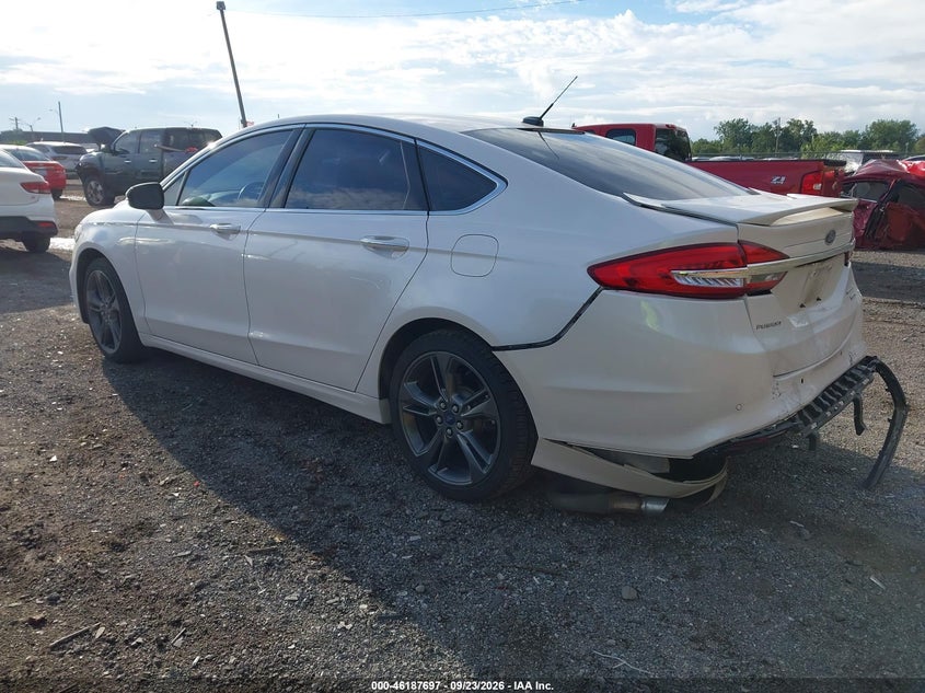 Vin: 3fa6p0vpxhr263707, lot: 46687581, ford fusion sport 20173