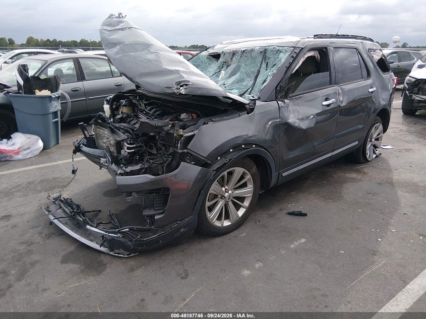 Vin: 1fm5k7f81kgb43101, lot: 46687630, ford explorer limited 20192