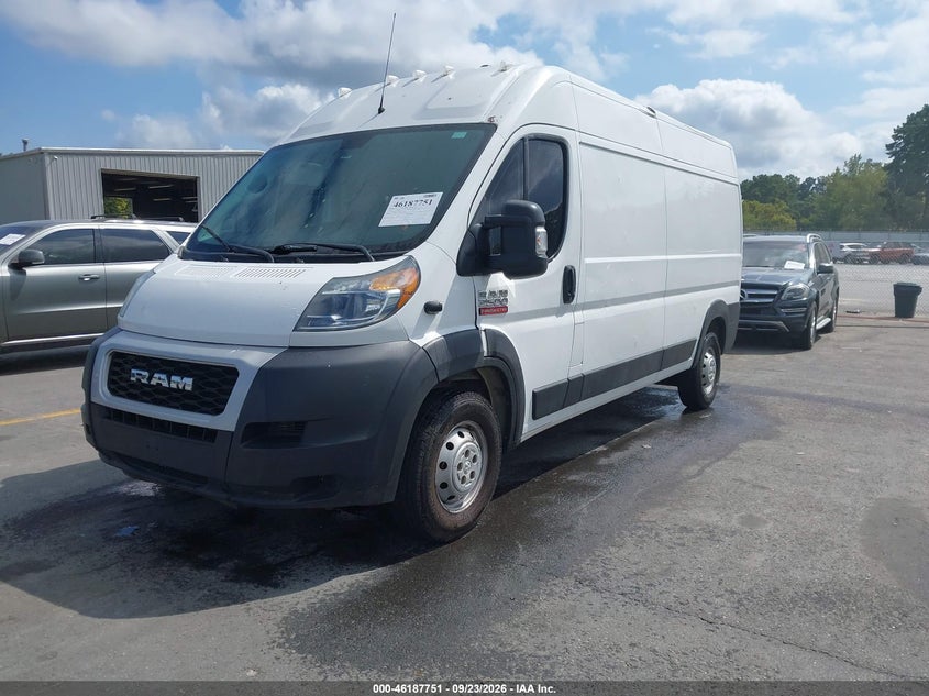 2019 Ram Promaster 2500 High Roof 159 Wb, Звичайний знос, IAAI, VIN 3C6TRVDG9KE507293 — фото 2