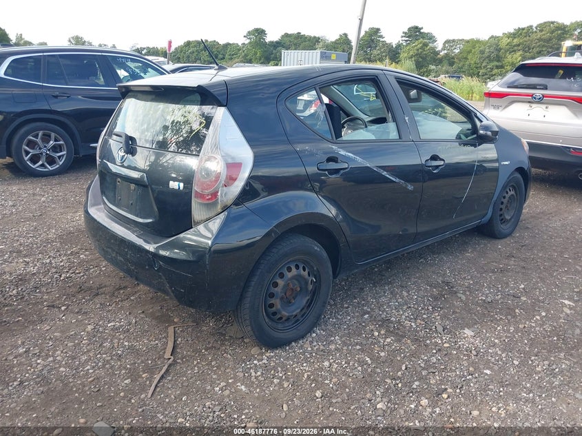Vin: jtdkdtb36e1562766, lot: 46687660, toyota prius c one 20144