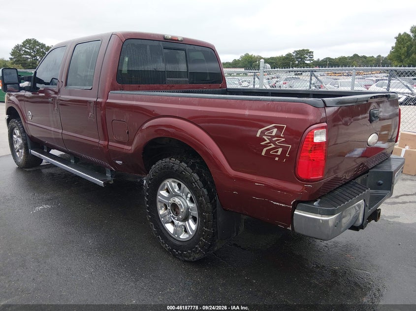 Vin: 1ft7w2bt0cea74624, lot: 46687662, ford f-250 lariat 20123