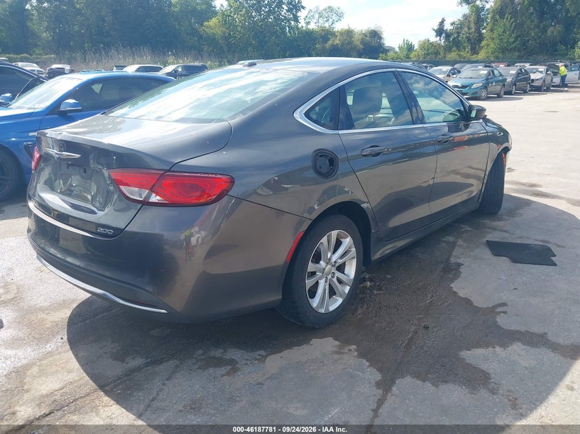 Vin: 1c3cccab8fn631696, lot: 46687665, chrysler 200 limited 20154
