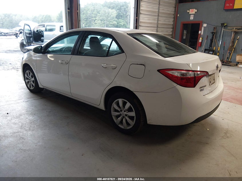 Vin: 2t1burhe0gc619604, lot: 46687705, toyota corolla le 20163