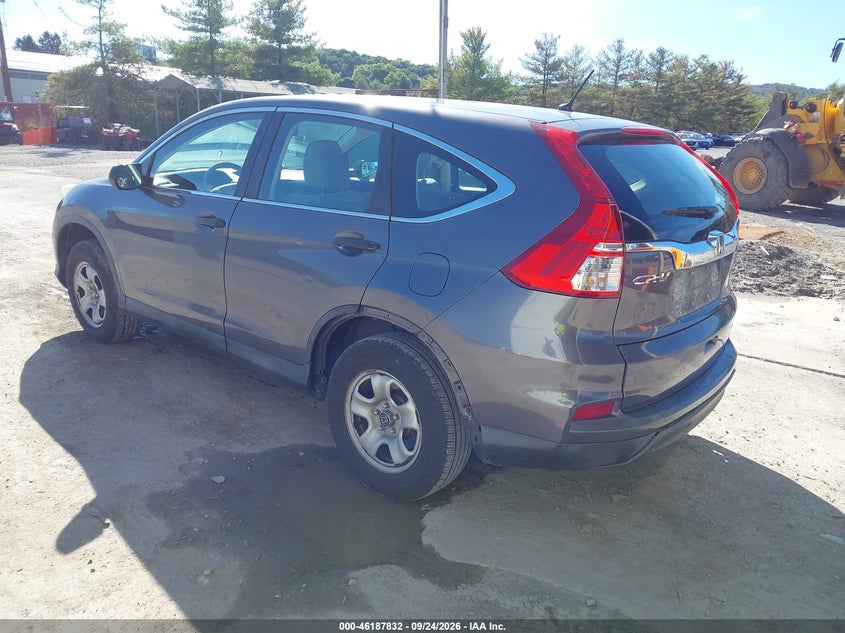 Vin: 2hkrm4h34fh684306, lot: 46687716, honda cr-v lx 20153