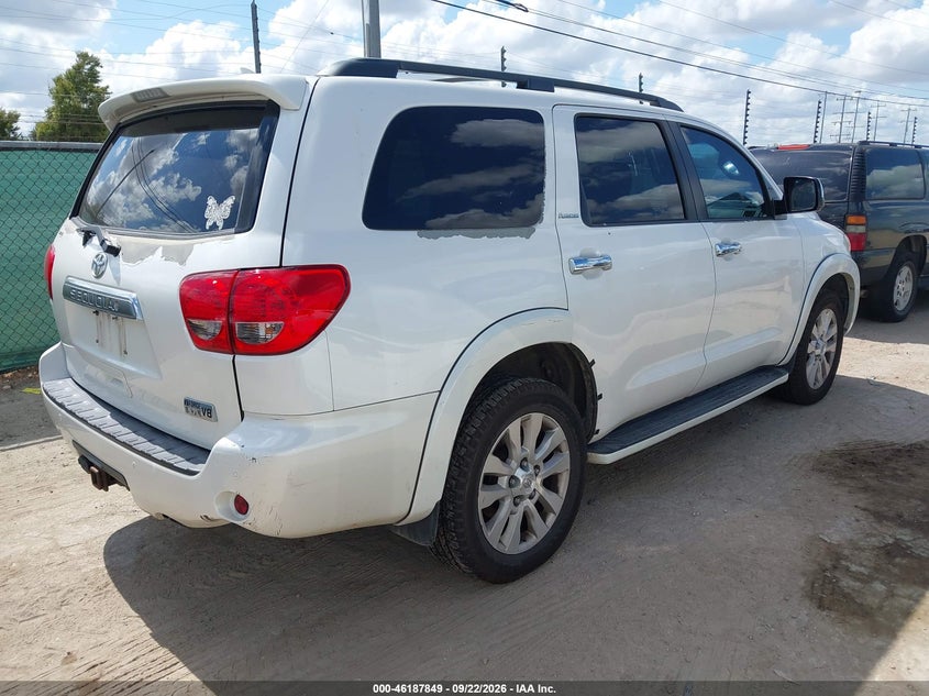 Vin: 5tdyy5g18fs059276, lot: 46687733, toyota sequoia platinum 20154