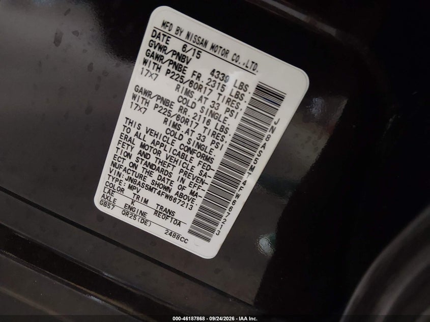 2015 NISSAN ROGUE SELECT S · Фото 9