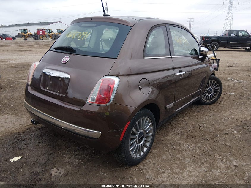 Vin: 3c3cffcrxct212487, lot: 46687775, fiat 500 lounge 20124