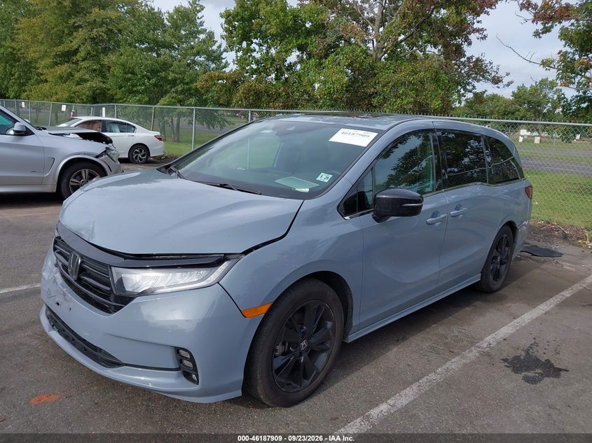 Vin: 5fnrl6h72rb056541, lot: 46687793, honda odyssey sport 20242