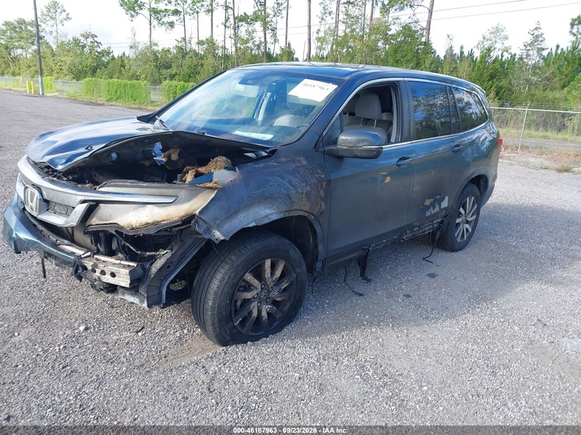 Vin: 5fnyf6h32kb099444, lot: 46687847, honda pilot ex 20192