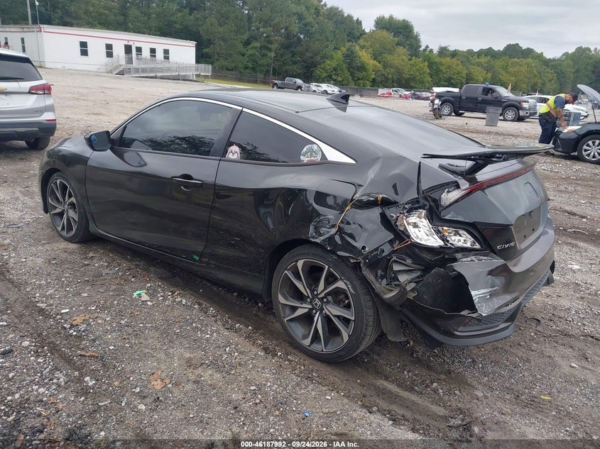 Vin: 2hgfc3a55jh757200, lot: 46687876, honda civic si 20183