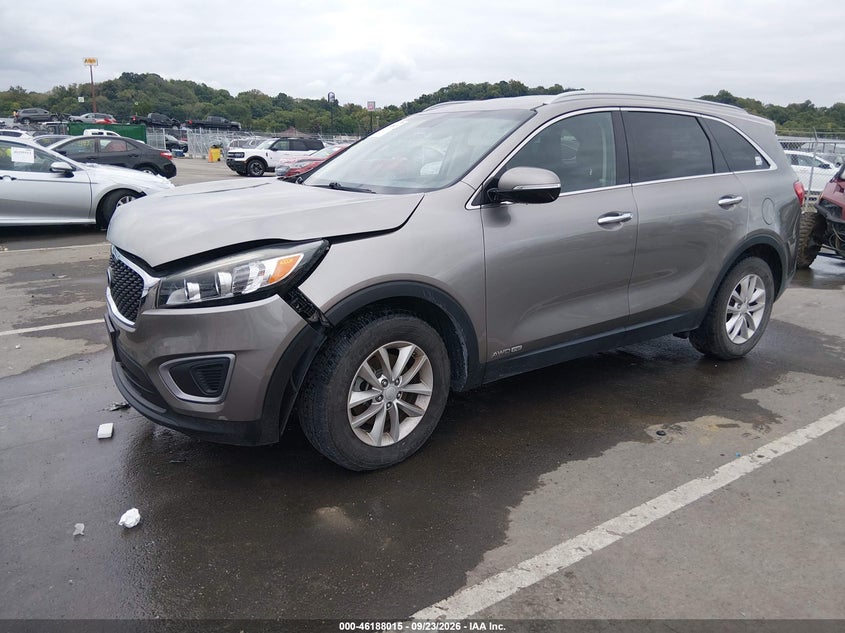 Vin: 5xypgda51gg059820, lot: 46687899, kia sorento 3.3l lx 20162