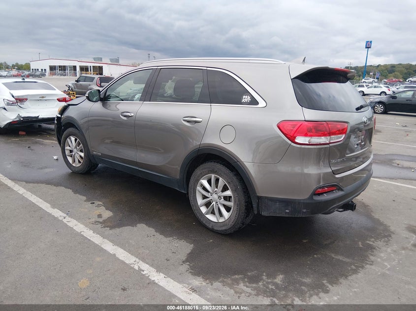Vin: 5xypgda51gg059820, lot: 46687899, kia sorento 3.3l lx 20163