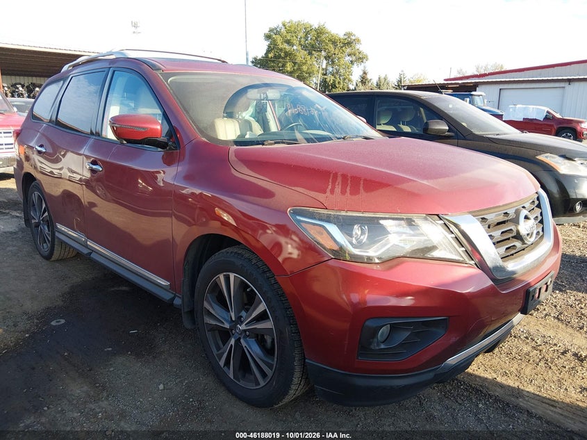 Vin: 5n1dr2mm2hc602243, lot: 46687903, nissan pathfinder platinum 20171
