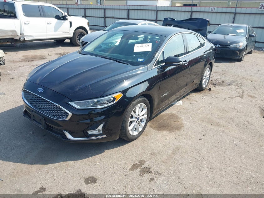 Vin: 3fa6p0mu7kr253196, lot: 46687915, ford fusion hybrid sel 20192