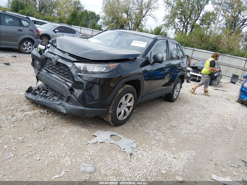 Vin: jtmf1rfv6kd004144, lot: 46687919, toyota rav4 le 20192
