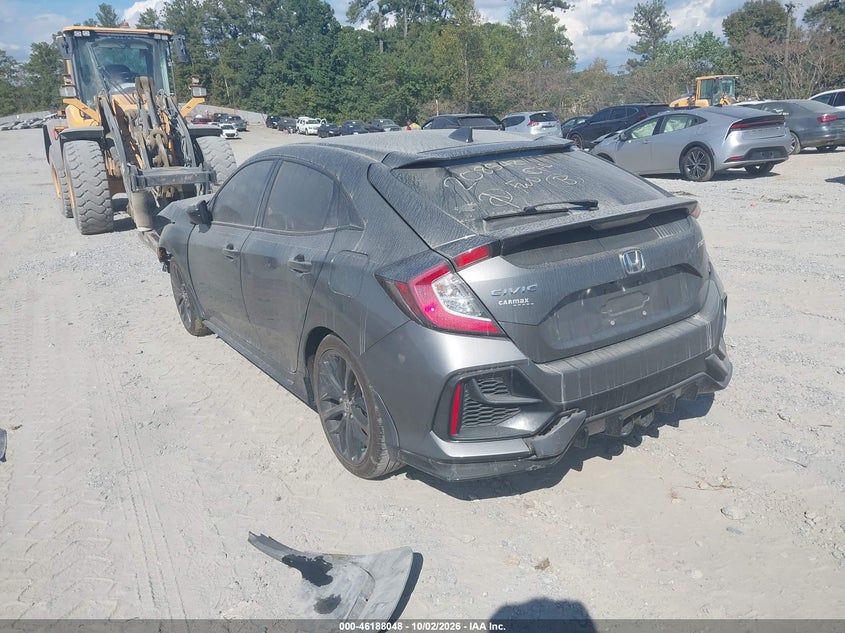 Vin: shhfk7h4xlu208542, lot: 46687932, honda civic sport 20203