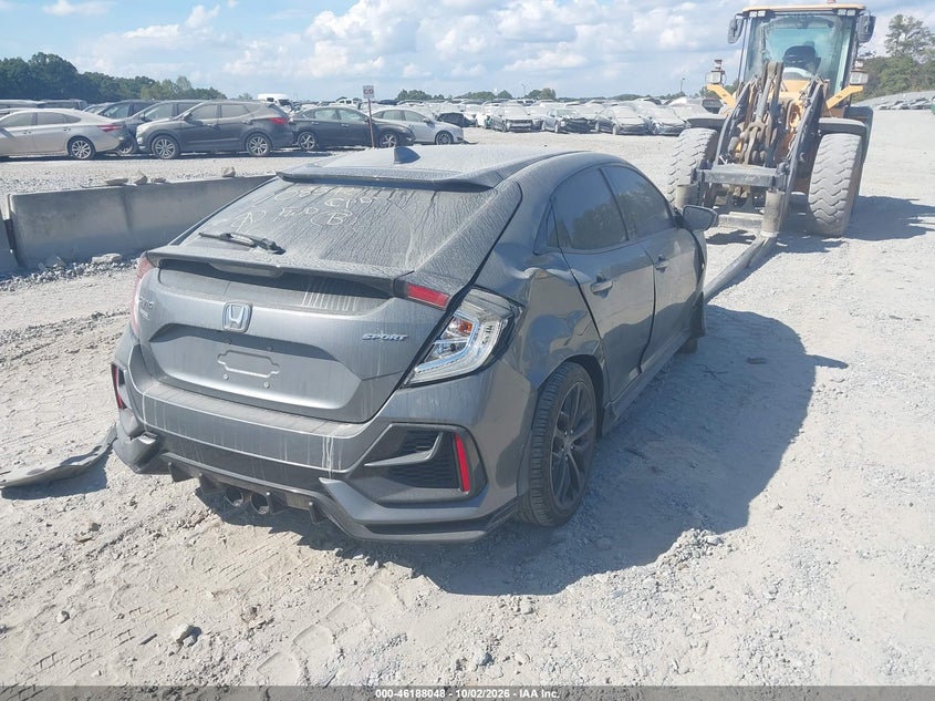 Vin: shhfk7h4xlu208542, lot: 46687932, honda civic sport 20204