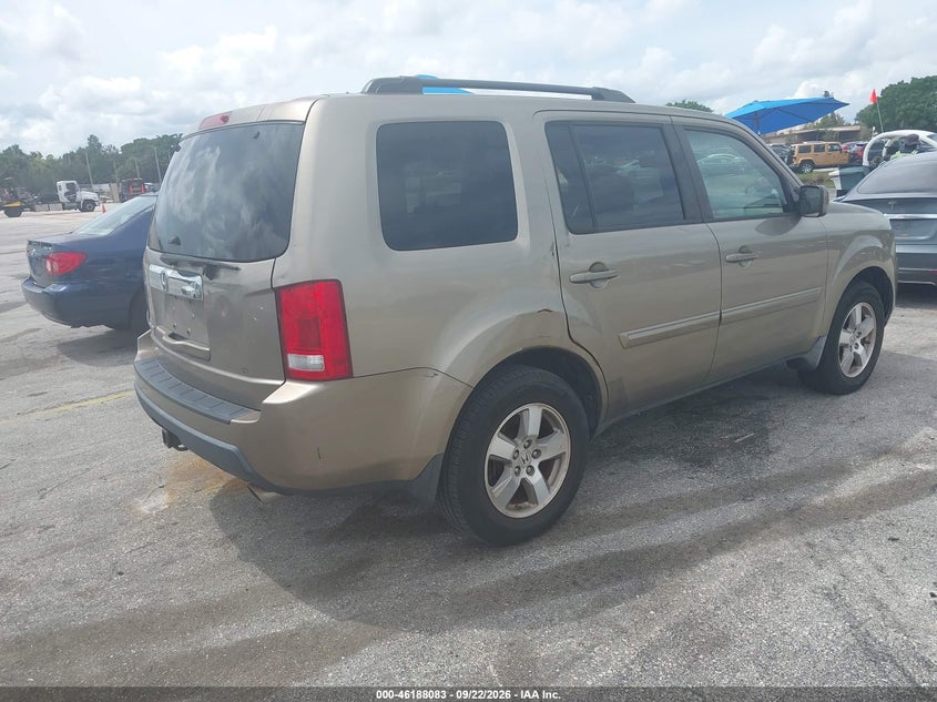 Vin: 5fnyf4h5xab016458, lot: 46687967, honda pilot ex-l 20104