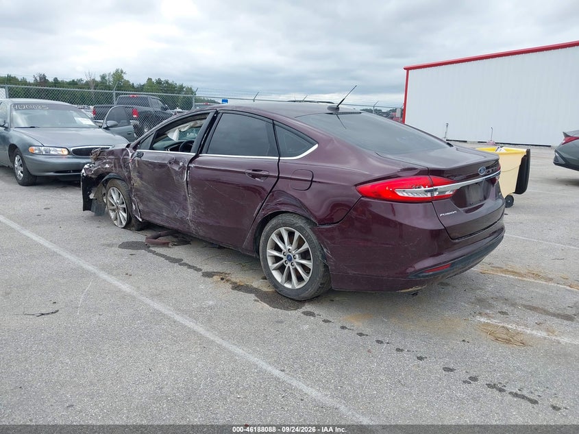 Vin: 3fa6p0h72hr108631, lot: 46687972, ford fusion se 20173