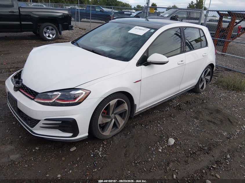 Vin: 3vw447au1jm265232, lot: 46687991, volkswagen golf gti 2.0t autobahn/2.0t s/2.0t se 20182