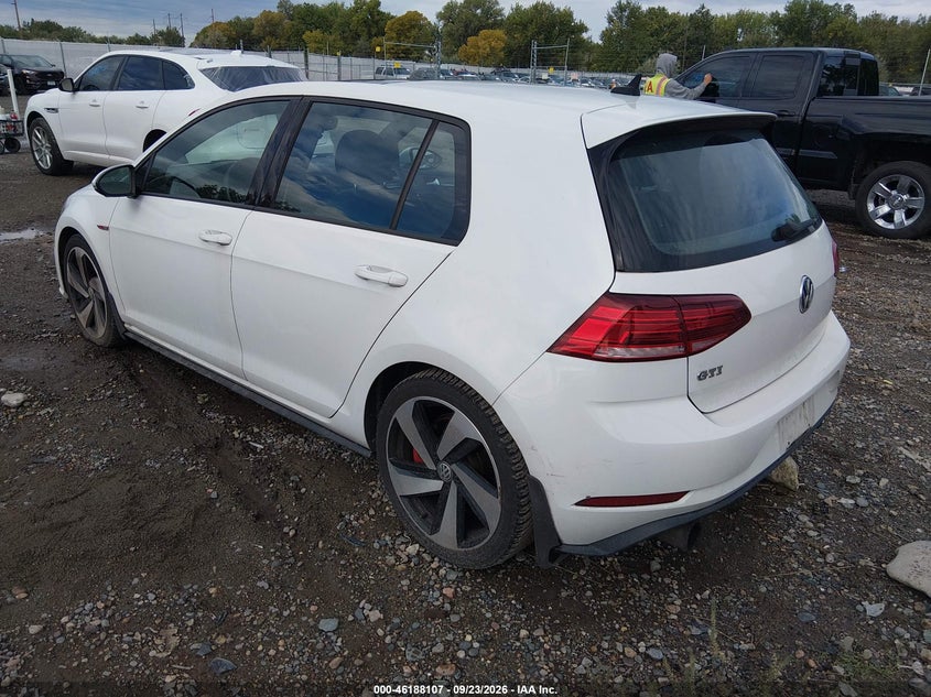 Vin: 3vw447au1jm265232, lot: 46687991, volkswagen golf gti 2.0t autobahn/2.0t s/2.0t se 20183
