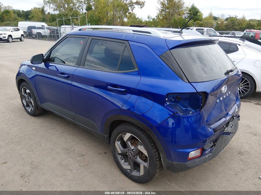 Vin: kmhrc8a35pu258373, lot: 46688009, hyundai venue sel 20233