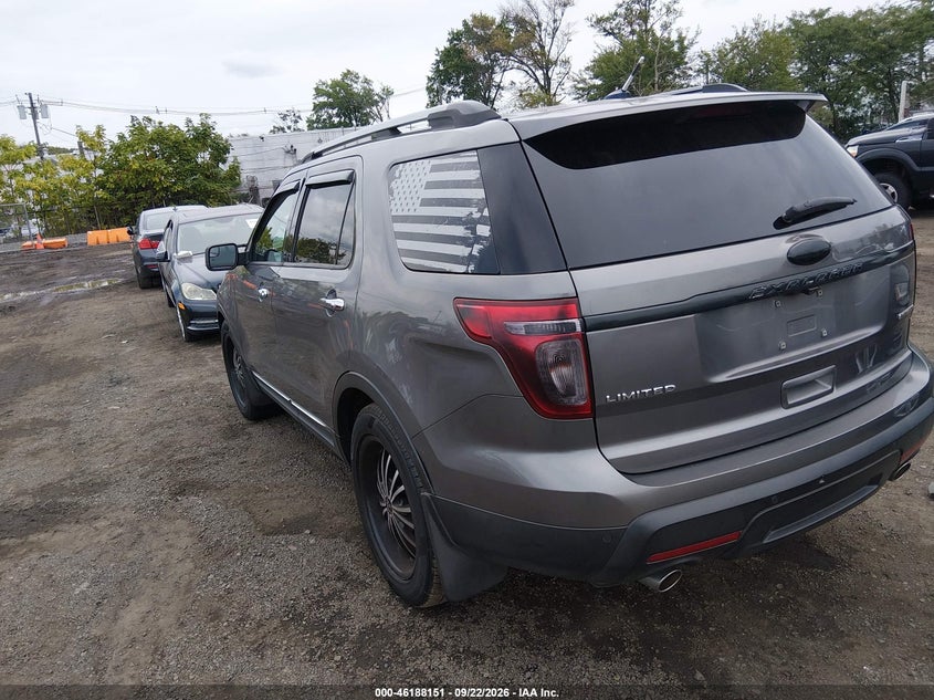 Vin: 1fm5k7f85dga34529, lot: 46688035, ford explorer limited 20133