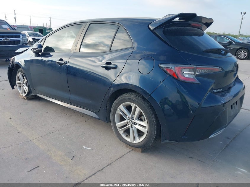 Vin: jtnb4mbe7m3118995, lot: 46688088, toyota corolla se 20213