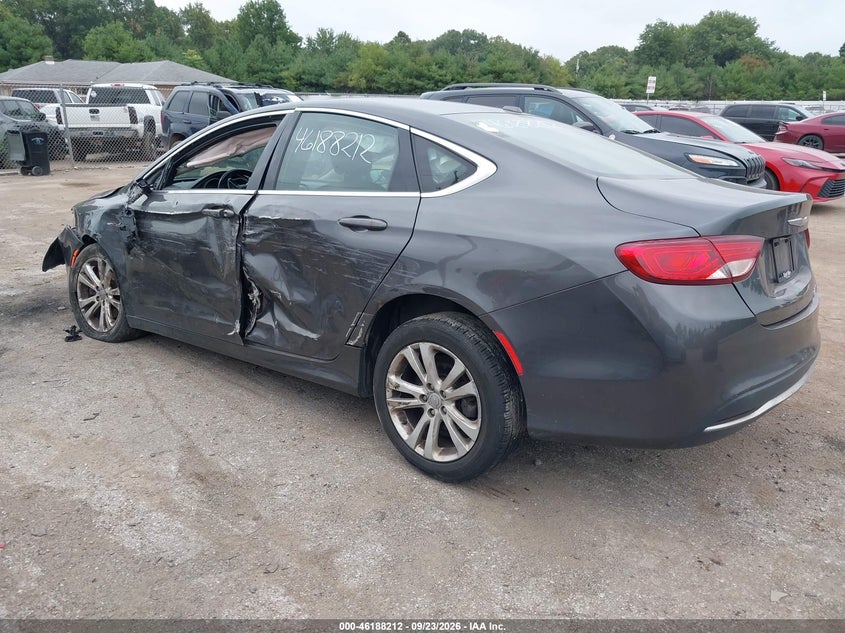 Vin: 1c3cccab1fn526773, lot: 46688096, chrysler 200 limited 20153