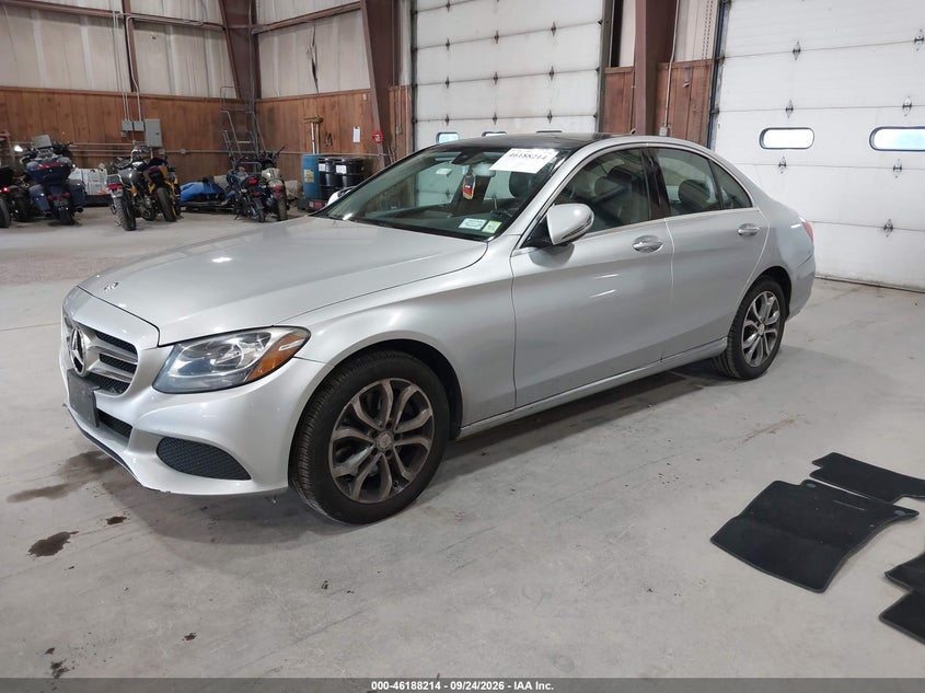 Vin: 55swf4kb2hu179779, lot: 46688098, mercedes-benz c 300 4matic 20172