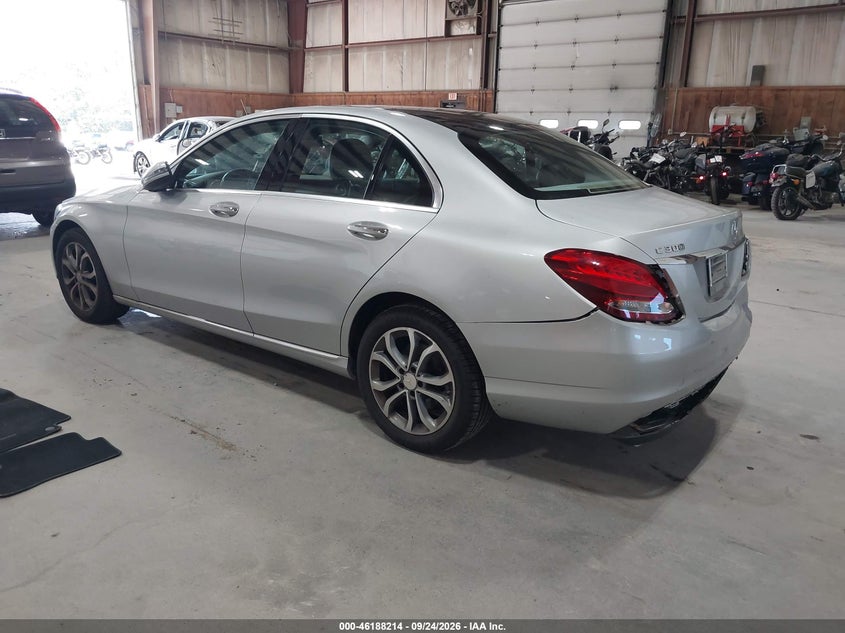 Vin: 55swf4kb2hu179779, lot: 46688098, mercedes-benz c 300 4matic 20173
