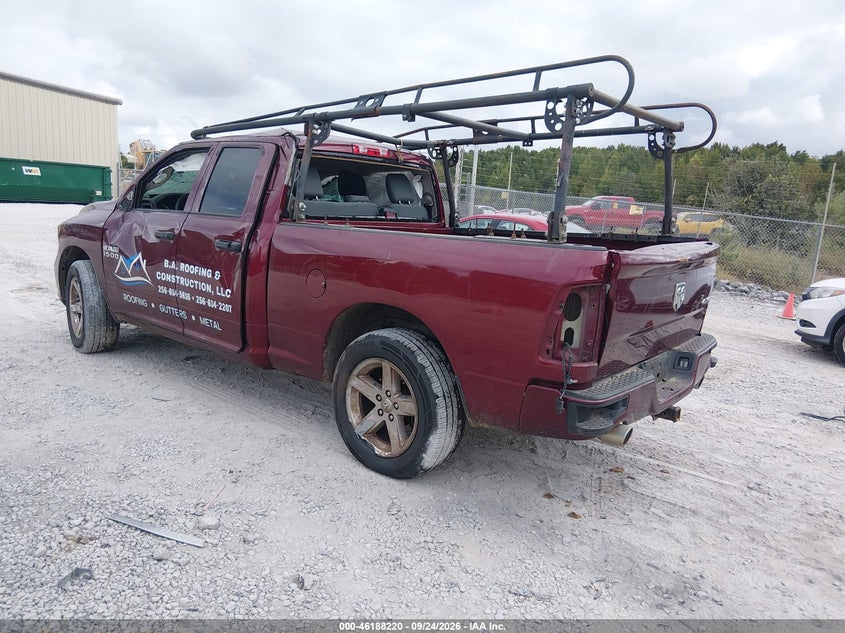 Vin: 1c6rr7ft4js199347, lot: 46688104, ram 1500 express  4x4 6'4 box 20183