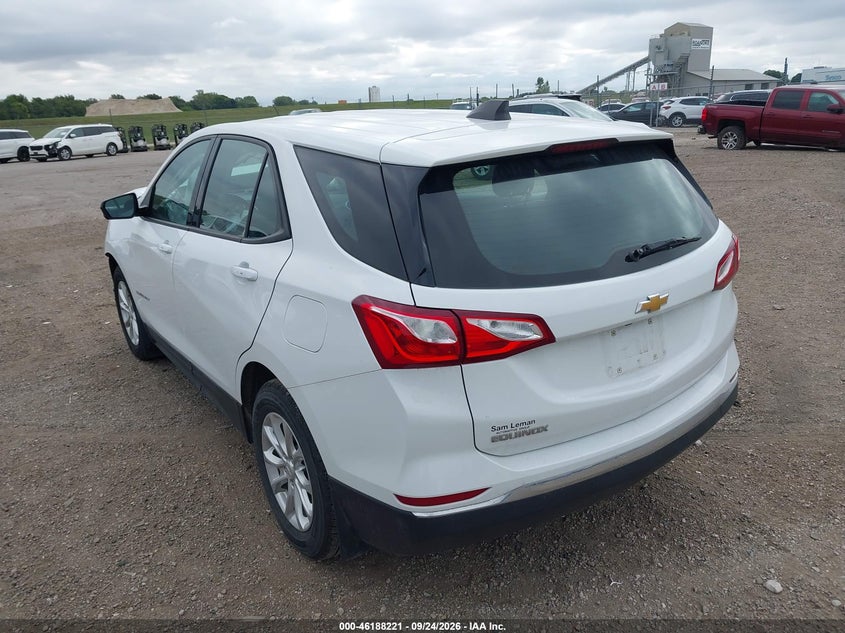 Vin: 2gnaxhevxj6338377, lot: 46688105, chevrolet equinox ls 20183
