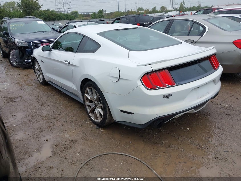 Vin: 1fa6p8cf0f5362111, lot: 46688128, ford mustang gt premium 20153