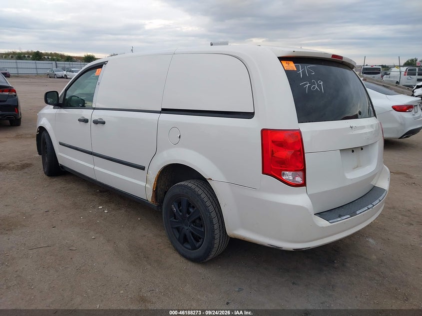 Vin: 2c4rdgagxcr389708, lot: 46688157, ram cargo c/v 20123