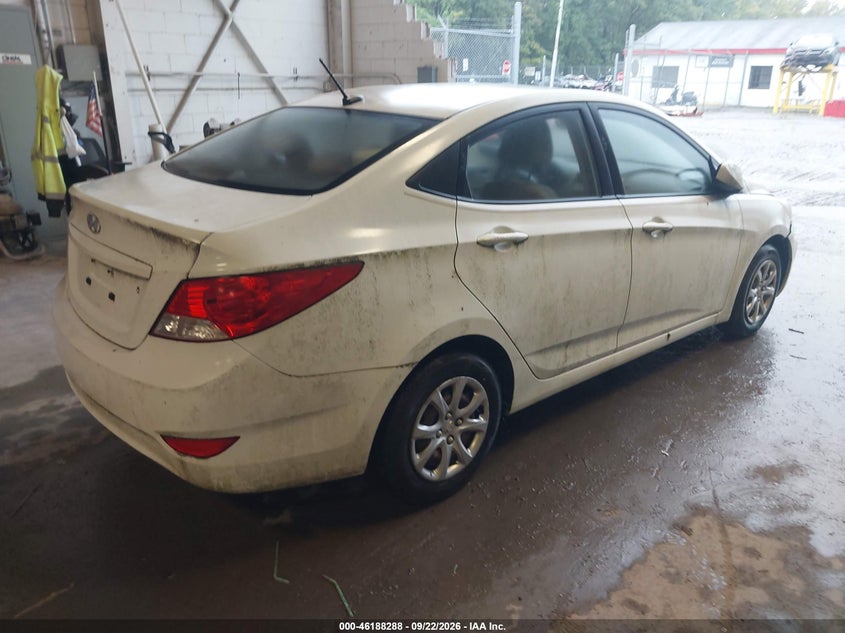 Vin: kmhct4aexdu367410, lot: 46688172, hyundai accent gls 20134