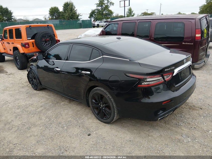 Vin: 1n4aa6av7kc381416, lot: 46688196, nissan maxima 3.5 s 20193