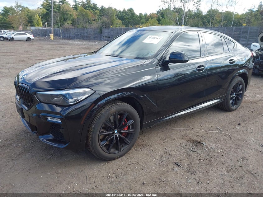 Vin: 5uxcy8c08m9h32850, lot: 46688201, bmw x6 m50i 20212