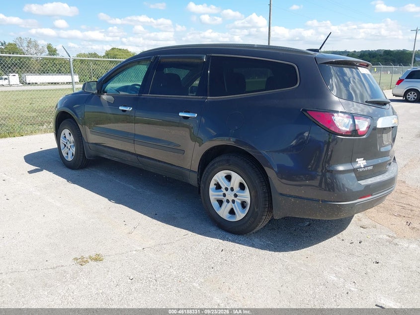 Vin: 1gnkrfedxhj316340, lot: 46688215, chevrolet traverse ls 20173