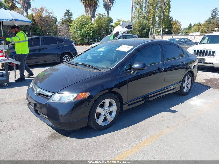 2007 Honda Civic, Normal Wear & Tear, IAAI, VIN 1HGFA16887L081558 — photo 2