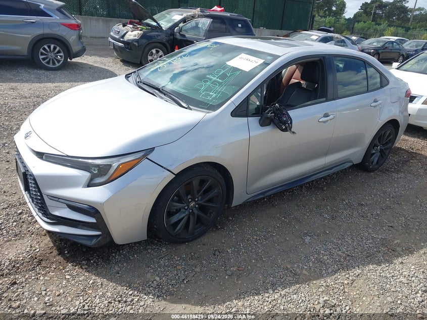 Vin: jtdt4mce2pj103537, lot: 46688313, toyota corolla xse 20232