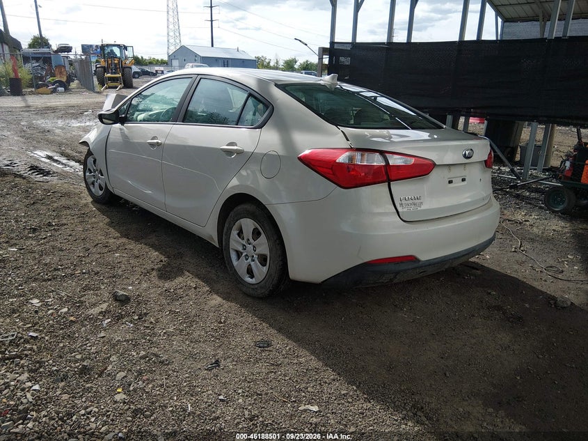 Vin: knafk4a66f5339532, lot: 46688385, kia forte lx 20153