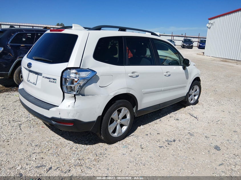 Vin: jf2sjadc7gh525005, lot: 46688406, subaru forester 2.5i premium 20164
