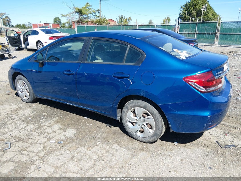 Vin: 2hgfb2f54dh577331, lot: 46688417, honda civic lx 20133