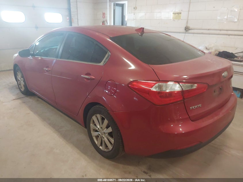 Vin: knafx4a83e5050206, lot: 46688455, kia forte ex 20143