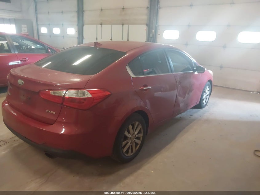 Vin: knafx4a83e5050206, lot: 46688455, kia forte ex 20144