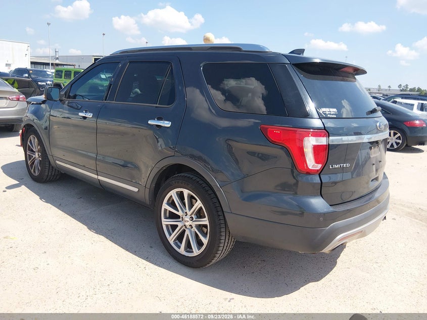 Vin: 1fm5k7fhxhga11222, lot: 46688456, ford explorer limited 20173